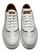 Load image into Gallery viewer, Bally Baxley 6233852 Men's White Calf Perforated Sneakers MSRP $570