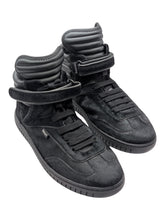 Load image into Gallery viewer, Bally Parrel 6304705 Men's Black Haircalf Leather High-Top Sneakers MSRP $750