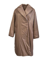 Load image into Gallery viewer, MAX MARA Women's 'The Cube' Greenco Beige Cameluxe Long Coat MSRP $1295