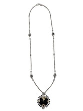 Load image into Gallery viewer, Konstantino Silver, 18K Gold, Onyx & Rhodolite Necklace KOMK4740-487-28 4U MSRP $1450