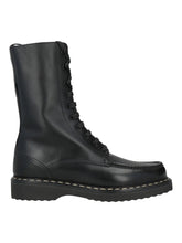 Load image into Gallery viewer, Bally Novarno 6304563 Men's Black Leather Combat Leather Boots MSRP $1100