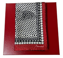 Load image into Gallery viewer, Baccarat 2809053 Ladies Louxor Twillsilk Maxi Tie Black & White Scarf MSRP $290