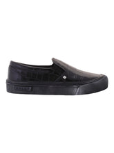 Load image into Gallery viewer, Bally Leory 6305333 Men's Black Croc Embossed Leather Sneakers MSRP $680