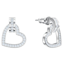 Load image into Gallery viewer, Swarovski Lovely 5466756 Pierced Rhodium Plated & Crystal Drop Earrings MSRP$175