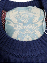 Load image into Gallery viewer, Bally 6302894 Men's Blue Bear Switzerland Wool Sweater MSRP $990