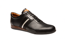 Load image into Gallery viewer, Bally Frenz Men's 6230483 Black Perforated Leather Sneakers MSRP $535