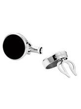 Load image into Gallery viewer, Montblanc 114784 Round Black Onyx Cufflinks MSRP $490
