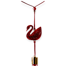 Load image into Gallery viewer, SWAROVSKI Crystal Red Swan Asian Symbol Ornament 5528080 MSRP $115