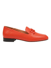 Load image into Gallery viewer, Bally Eliah 6303102 Ladies Orange River Calf Leather Loafers MSRP $790