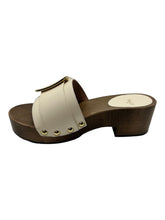 Load image into Gallery viewer, Bally Ellin 6238124 Women's Bone Calf Plain Leather Buckled Sandals MSRP $580