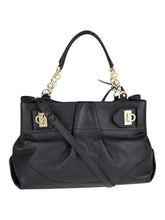 Load image into Gallery viewer, Salvatore Ferragamo 547641 Florence Gancini Black With Chain Tote Bag MSRP $2000