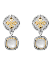 Load image into Gallery viewer, Konstantino Dome Sterling Silver 18K Gold & MOP Earrings SKKJ703-313 MSRP $1390