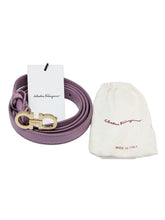 Load image into Gallery viewer, Salvatore Ferragamo Gancini Women's 23B224 Thin Voilet Belt Size 85 $430