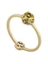 Load image into Gallery viewer, Gucci 18kt Yellow Gold & Yellow Beryl YBC662428002010 Size 5.25 MSRP $930