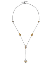 Load image into Gallery viewer, Konstantino Dome Silver and 18K Gold Corundum Necklace KOKJ493-538 MSRP $1690
