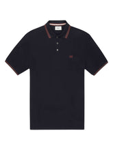 Load image into Gallery viewer, Bally 6301747 Men's Black Tipped Regular Fit Cotton Polo Shirt MSRP $320