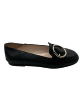Load image into Gallery viewer, Bally Clariska 6301228 Women's Black Embossed Leather Flats MSRP $550