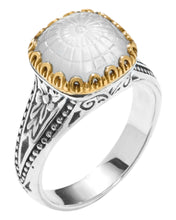 Load image into Gallery viewer, Konstantino Dome Silver 18k Gold MOP Doublet Ring DKJ970-313 S8 MSRP $690