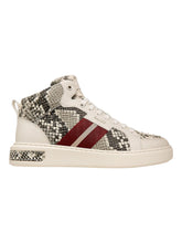 Load image into Gallery viewer, Bally Myles 6238392 Men's White Sheep Printed Leather Sneakers MSRP $720