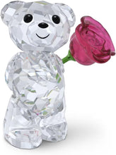 Load image into Gallery viewer, Swarovski Crystal Kris Bear A Rose With Love Figurine 5691390
