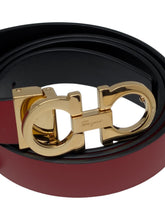 Load image into Gallery viewer, Salvatore Ferragamo 564327 Double Gancini Reversible Belt Size 100 MSRP $550