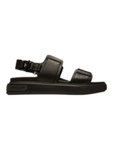 Load image into Gallery viewer, Bally Jaron-I 6300079 Men's Black Interlaced Leather Sandals MSRP $480