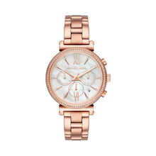 Load image into Gallery viewer, Michael Kors Sofie MK6576 Women's Rose Gold-Tone Chronograph 39mm Watch MSRP $275