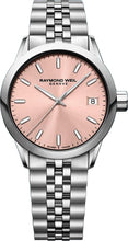 Load image into Gallery viewer, Raymond Weil Women's 5634-ST-80021 Freelancer Rose Quartz Watch 34mm MSRP $995