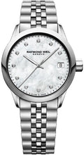 Load image into Gallery viewer, Raymond Weil Women's 5634-ST-97081 Freelancer MOP Quartz Watch 34mm MSRP $1625