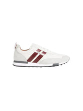 Load image into Gallery viewer, Bally Genk.O 6302319 Men's White Stripe Leather Sneaker MSRP $685