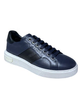 Load image into Gallery viewer, Bally Myko 6300459 Men's Midnight/Black Calf Plain Leather Sneakers MSRP $650