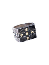 Load image into Gallery viewer, Konstantino Men's Silver and 18k Gold Cross Ring DKJ749-130 S11 MSRP $630