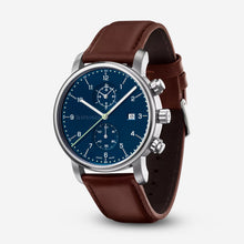Load image into Gallery viewer, WENGER Swiss Army Men's 01.1743.125 Urban Classic Blue Dial Chronograph Watch 42mm MSRP $330