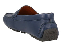 Load image into Gallery viewer, Bally Piotre 6236518 Men's Navy Bovine Grained Leather Penny Loafers MSRP $520