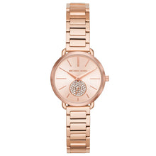 Load image into Gallery viewer, Michael Kors Portia MK3839 Women's Rose Gold-Tone Quartz 28mm Watch MSRP $250