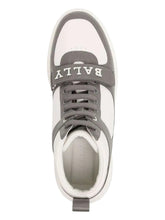 Load image into Gallery viewer, Bally Merryk 6301537 Men's Dark Mineral/White Leather Sneakers Size 11 MSRP $720