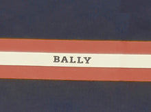 Load image into Gallery viewer, Bally 6233735 Men's Navy Blue 100% Cotton Striped Logo T-Shirt MSRP $300