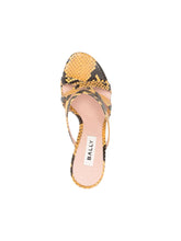 Load image into Gallery viewer, Bally Carolyn 6304290 Giallo Strappy Slip On Leahter Sandals MSRP $1200