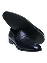 Load image into Gallery viewer, Bally Limao 6234482 Men's Marine Brushed Leather Penny Loafers MSRP $700