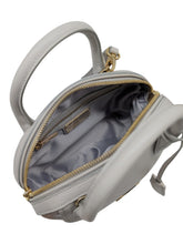 Load image into Gallery viewer, Salvatore Ferragamo 21E881 Mini Fiamma Women's Grey Bag MSRP $1788