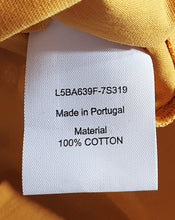 Load image into Gallery viewer, Bally 6301241 Unisex Marigold 100% Cotton Logo T-Shirt MSRP $300