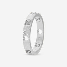 Load image into Gallery viewer, Gucci Icon 18K White Gold & Diamond Ring YBC727892003019 MSRP $1,820