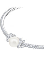 Load image into Gallery viewer, Swarovski Originally 5461083 Rhodium Plated, Pearl & Crystal Bangle Bracelet