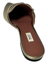 Load image into Gallery viewer, Bally Hamelin 6223284 Ladies Champagne Leather Buckled Mules MSRP $630
