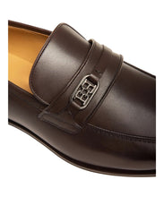 Load image into Gallery viewer, Bally Wember 6239864 Men's Coffee Calf Plain Leather Loafers MSRP $760