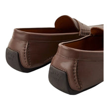 Load image into Gallery viewer, Bally Warno 6195748 Men's Moro Calf Plain Leather Driver Loafers MSRP $495
