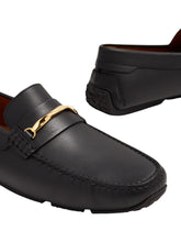 Load image into Gallery viewer, Bally Perley 6305700 Men's Black Leather Driving Shoes MSRP $690