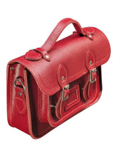 Load image into Gallery viewer, Cambridge Satchel MINNA1169MNI10101 The Mini Red Leather CrossBody Bag MSRP $265