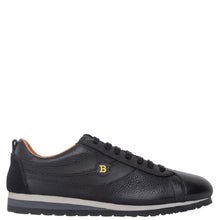Load image into Gallery viewer, Bally Bredy 6222737 Men's Black Deer Leather Sneakers MSRP $450