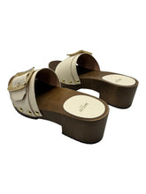 Load image into Gallery viewer, Bally Ellin 6238124 Women's Bone Calf Plain Leather Buckled Sandals MSRP $580